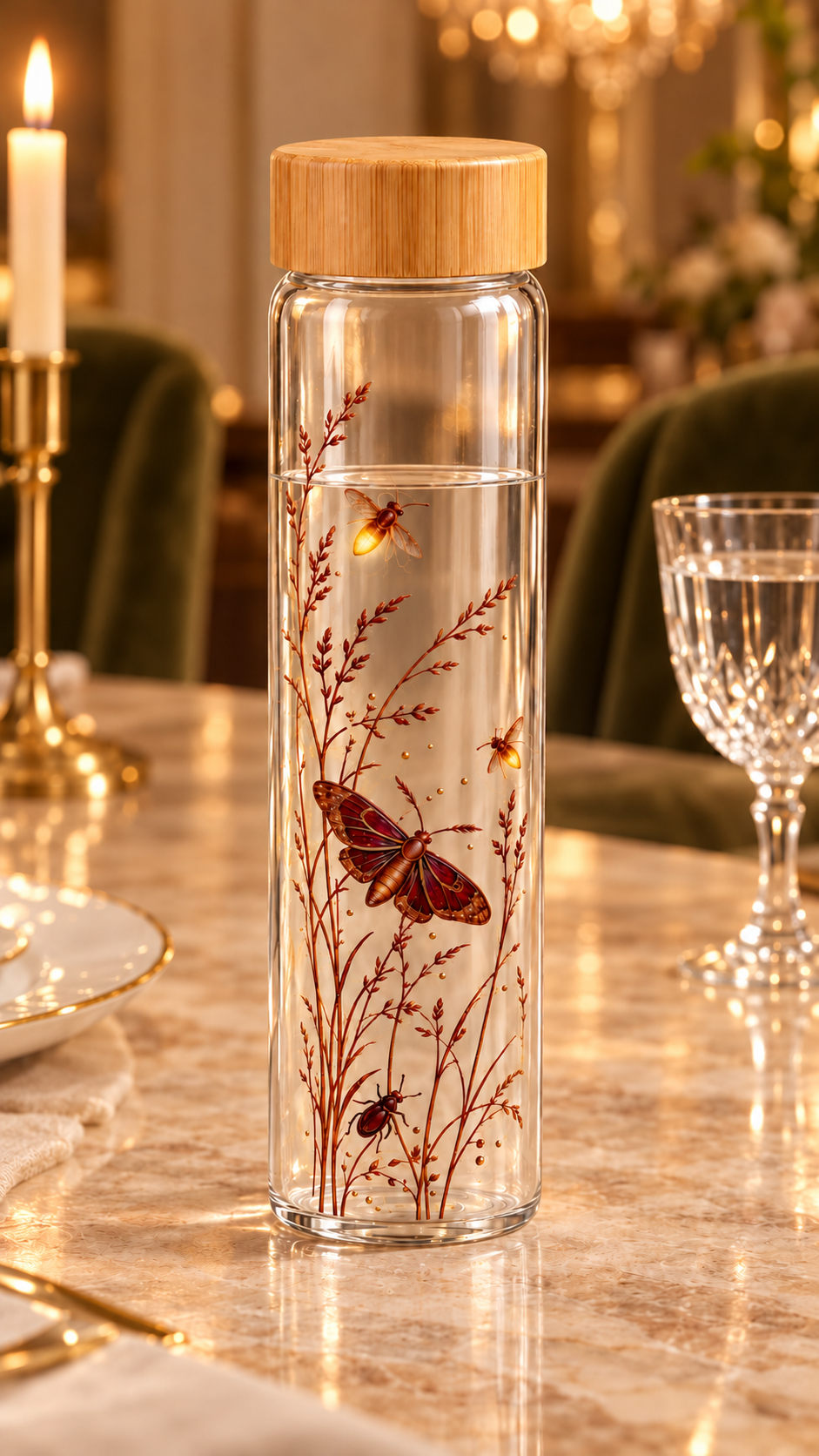 Borosilicate Bottle - Meadow Afterglow