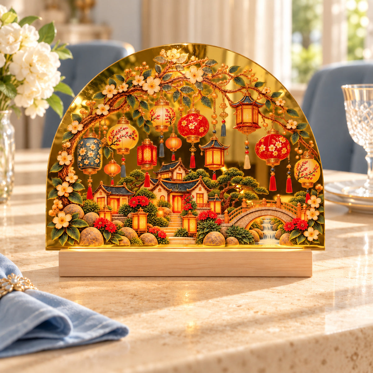 Lanterns in Bloom | Chinese Lanterns LED Decorative