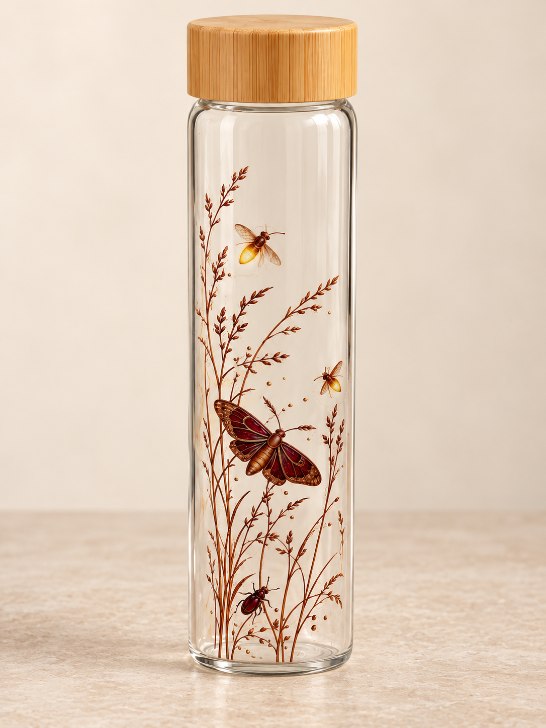 Borosilicate Bottle - Meadow Afterglow